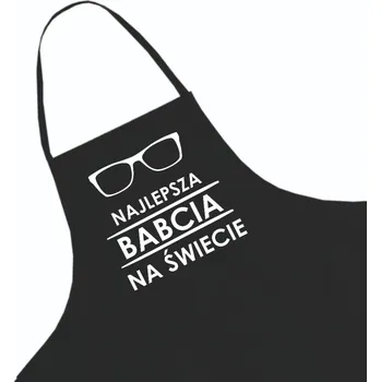 Kuchyňská zástěra Kuchyňská zástěra černá ke Dni babiček + jméno, vzor 6