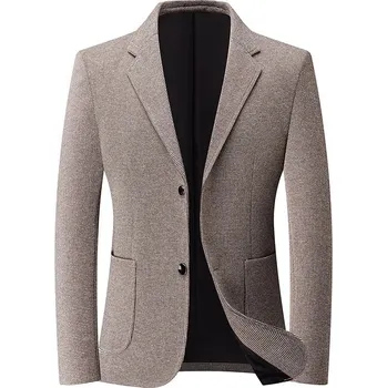 Best Fashion Pánské elegantní společenské sako pro slavnostní akce Velikost: M, Barva (Varianta): Khaki