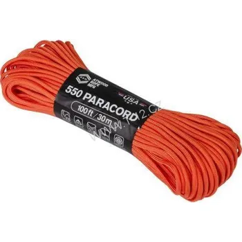 Vybavení pro přežití ARM 550 PARACORD 100' Spálená oranžová S22-SPÁLENÁ ORANŽOVÁ