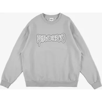 Pánská mikina Pánská šedá mikina bez kapuce PROSTO Graffiti S