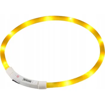 Obojek pro psa LED obojek pro psa REGATTA LED DOG COLLAR žlutý svítící 15 cm