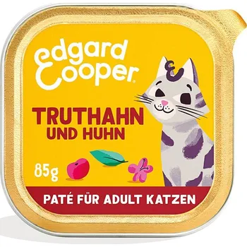 Krmivo pro kočku Edgard & Cooper Paté krocan a kuře z volného chovu 8 × 85 g