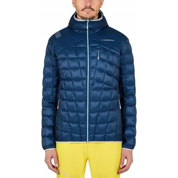 Pánská bunda LA SPORTIVA D'HERENS péřová modrá, lehká, prošívaná, velikost vel.