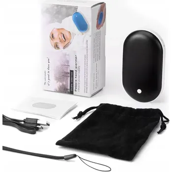 ohřívač rukou Elektrický kapesní ohřívač rukou - powerbanka 5200 mAh, černo-bílá