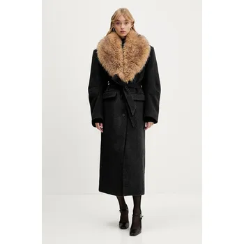 Dámský kabát Kabát s příměsí vlny Rotate 1146921205 šedá 90X, vel. 38