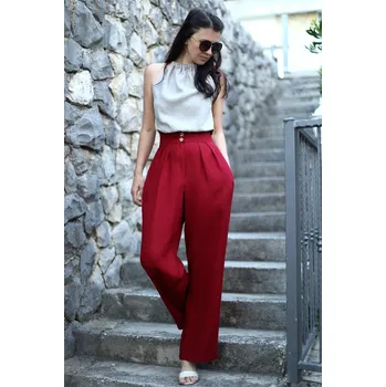 Dámské kalhoty Lotika Dámské široké lněné kalhoty Lotika 1102857