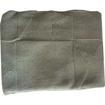 Dětská deka Pletená deka bavlna,olivová,hvězdy, Rialto Baby