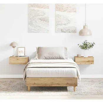 Postel vidaXL Rám postele bez matrace Artisan Dub 90x190cm Dřevěné konstrukce