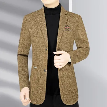 Pánské sako Best Fashion Pánské elegantní sako pro společenské akce Velikost: 3XL, Barva (Varianta): Yellow coffee color