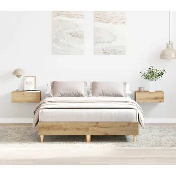 Nábytek vidaXL Rám postele bez matrace Artisan Dub 135x190 cm kompozitní dřevo