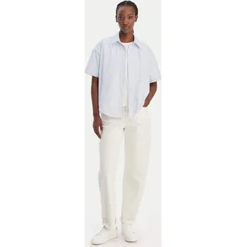 Oblečení a móda Calvin Klein Košile LV00QS7652 Světle modrá Relaxed Fit XL