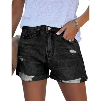 Dámské kraťasy Dámské džínové šortky BR331 Barva: Černá, Velikost: L