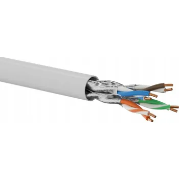 Síťový kabel Alantec síťový kabel kroucená dvoulinka U/FTP Kat.6A B2ca LSOH měděný šedý 500m