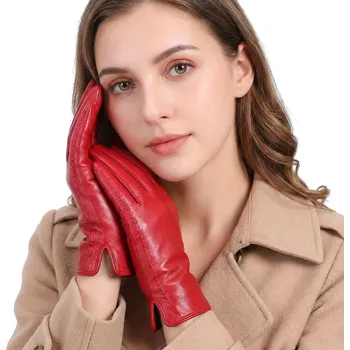 Podprsenka Hagne pětiprsté rukavice z pravé kůže velikost XL - dámské