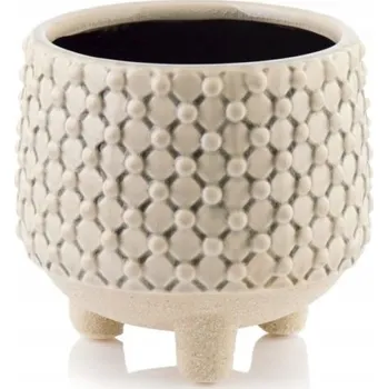 Květináč Obal Na Květináč 12 x 13 cm keramika béžová