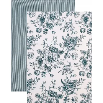 Utěrka Sada kuchyňských utěrek NELE s květinovým vzorem 2 ks 45x65 cm HOMLA