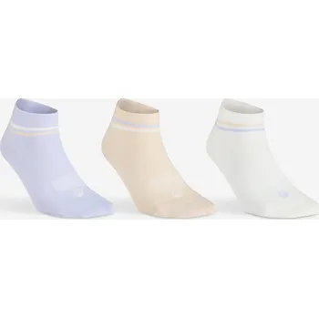 Pánské ponožky DECATHLON Polovysoké tenisové ponožky RS160 3 páry 39/42 BÉŽOVÁ|BÍLÁ|FIALOVÁ