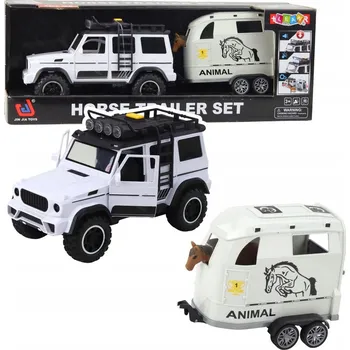 autíčko LEAN Toys 21455 terénní vozidlo s přívěsem pro koně