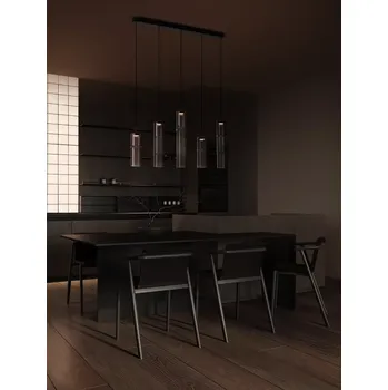 Designový lustr Sano 5 line Smoky