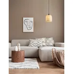 LED přírodní-černý designový lustr Intra