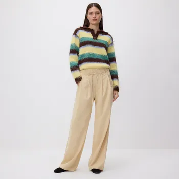 Dámské kalhoty Reserved - Kalhoty s páskem - světle žlutá - 256IW-10X - 256IW-10X-S