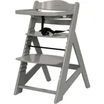 Dřevěná jídelní židlička - šedá