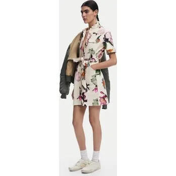 Dámská móda Desigual Košilové šaty Monicawhite 25SWVW13 Écru Regular Fit XL