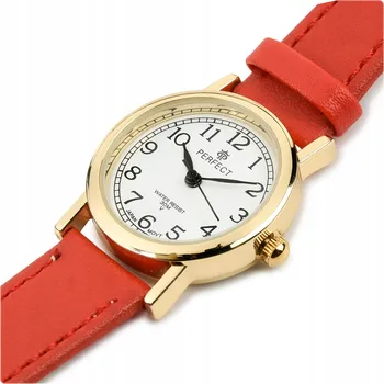 Hodinky Dámské hodinky s koženým páskem klasické Perfect