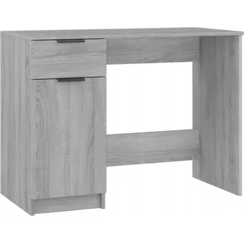 Psací stůl Psací stůl šedý dub sonoma 100 x 50 x 75 cm se zásuvkou a přihrádkami