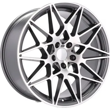 Disk RACING LINE Alu Kola Racing Line B5167 9.5X19 5X120 ET40 Mg - Polished + Graphite 72.6