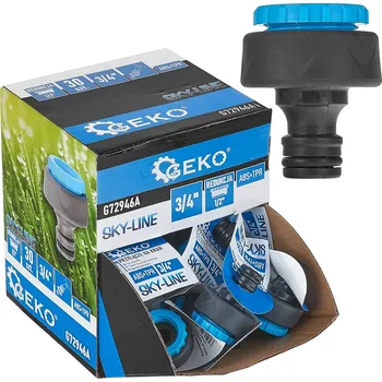 Geko Připojení na kohoutek 3/4" s redukcí 1/2" SKY-LINE – výstavní karton (30/240)