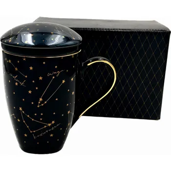 Hrnek Bogucice Zodiac Black porcelán 350 ml