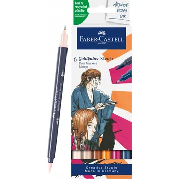 Oboustranné skicovací fixy FABER-CASTELL Fixy Manga