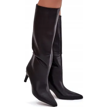 Dámské kozačky Butosklep Dámské kozačky nad koleno na jehlovém podpatku, velikost 41