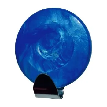 Držák na ručník Háček samolepící QF typ 17 PK , nerez, plast - modrá perleť, LUXURY EDITION,1ks