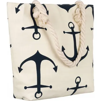 Kabelka Plážová taška polyester Cedar béžovém provedení