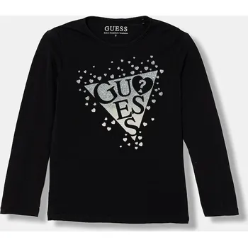 Dívčí oblečení Dětské tričko s dlouhým rukávem Guess K6RI01.K6YW4.PPY2 černá 99X, vel. 118-122