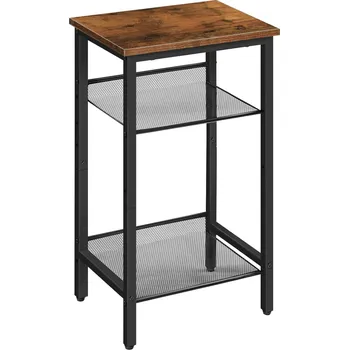 Konferenční stolek Odkládací stolek Vasagle Loftcore 38 cm hnědý/černý