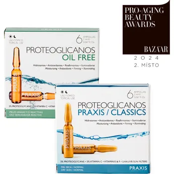 Pleťové sérum Praxis Duo ampulí – Classics + Oil Free 2 x 6 ks Duo Proteoglicanos Classics 6x2ml+ Oil Free 6x2ml