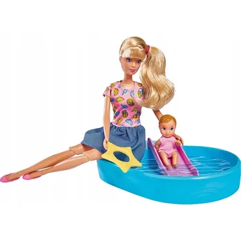 Panenka Simba Steffi LOVE Zábava u bazénu - Panenka Steffi s miminkem 5733422