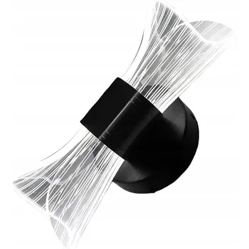 Nástěnné svítidlo LED nástěnné svítidlo černé do ložnice chodby ke vchodu