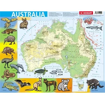 Puzzle Demart Puzzle 72 dílků rámečkové Puzzle - Physical Australia