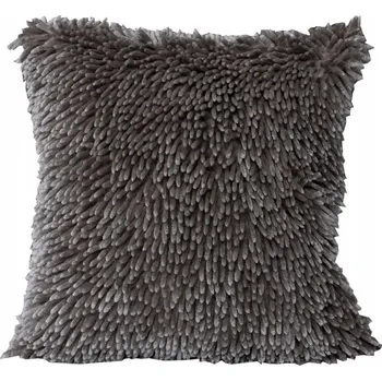 Povlak na polštářek Dekorační povlak na polštář 50x50 EuroFirany SHAGGY stříbrný