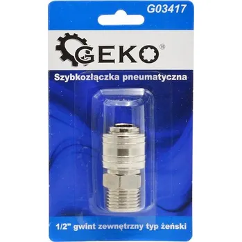 Geko Rychlospojka pneumatická typ ženský 1/2" vnější závit (blistr) (10/100)