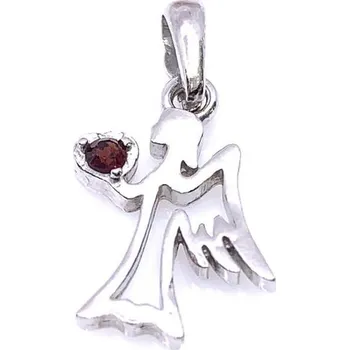 Řetízek Český Granát Jan Kos jewellery Stříbrný přívěsek 32107822