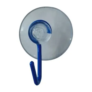 Držák na ručník Háček přísavný QF, modrá, plast, 2ks