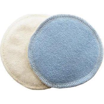 Těhotenské spodní prádlo Breberky BIO Vložky do podprsenky - Bavlněné froté s PUL, Modré Počet ks: 1