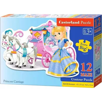 Puzzle Castorland 12dílné Puzzle MAXI Contour Puzzle : Princeznovský kočár 12