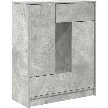 Komoda Komoda šedá betonová 73 x 31 x 90 cm se 2 dvířky a 2 zásuvkami