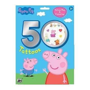 omalovánky Prasátko Peppa - Tetovací set 50+